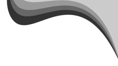 Arkaplan veya sunum için eğri çizgisi olan siyah soyut gradyan duvar kağıdı tasarım vektör resmi
