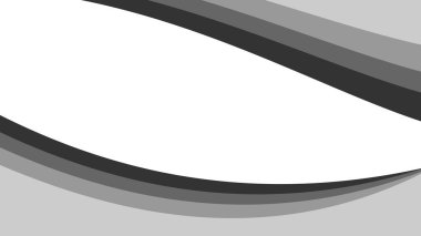 Arkaplan veya sunum için eğri çizgisi olan siyah soyut gradyan duvar kağıdı tasarım vektör resmi