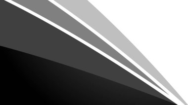 Arkaplan veya sunum için eğri çizgisi olan siyah soyut gradyan duvar kağıdı tasarım vektör resmi