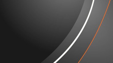 Arkaplan veya sunum için eğri çizgisi olan siyah soyut gradyan duvar kağıdı tasarım vektör resmi