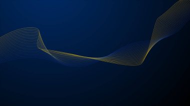 Arkaplan veya sunum için Koyu Mavi Soyut arkaplan duvar kağıdı vektör resmi