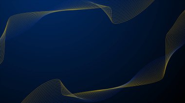 Arkaplan veya sunum için Koyu Mavi Soyut arkaplan duvar kağıdı vektör resmi