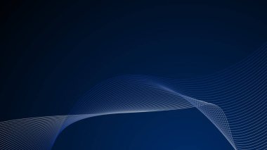 Arkaplan veya sunum için Koyu Mavi Soyut arkaplan duvar kağıdı vektör resmi