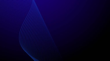 Arkaplan veya sunum için Koyu Mavi Soyut arkaplan duvar kağıdı vektör resmi