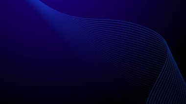 Arkaplan veya sunum için Koyu Mavi Soyut arkaplan duvar kağıdı vektör resmi