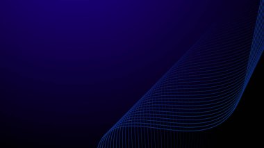 Arkaplan veya sunum için Koyu Mavi Soyut arkaplan duvar kağıdı vektör resmi