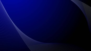 Arkaplan veya sunum için Koyu Mavi Soyut arkaplan duvar kağıdı vektör resmi