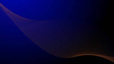 Arkaplan veya sunum için Koyu Mavi Soyut arkaplan duvar kağıdı vektör resmi