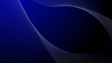 Arkaplan veya sunum için Koyu Mavi Soyut arkaplan duvar kağıdı vektör resmi