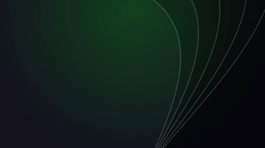 Arkaplan veya sunum için eğri çizgili koyu yeşil arkaplan duvar kağıdı tasarımı vektör resmi