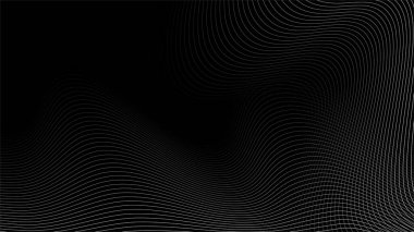 Arkaplan veya dekorasyon için Siyah Arkaplan Çizgileri vektör resim soyut duvar kağıdı