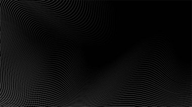 Arkaplan veya dekorasyon için Siyah Arkaplan Çizgileri vektör resim soyut duvar kağıdı