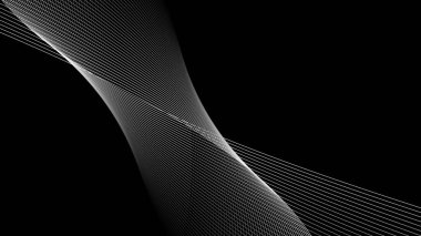 Arkaplan veya dekorasyon için Siyah Arkaplan Çizgileri vektör resim soyut duvar kağıdı