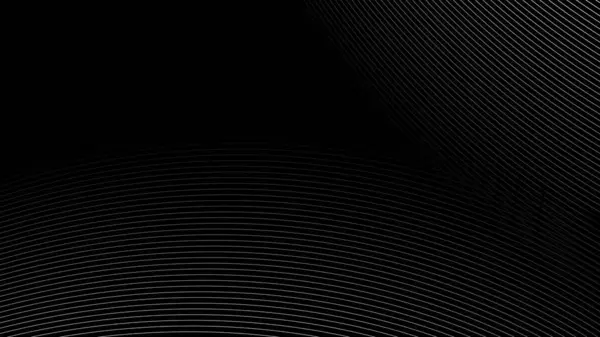 Fekete Háttér Vonalak Vektor Kép Elvont Tapéta Háttér Vagy Dekoráció — Stock Vector