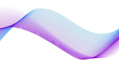 Arkaplan veya sunum için gradyan renk içeren mavi mor ve beyaz soyut çizgi arkaplanı