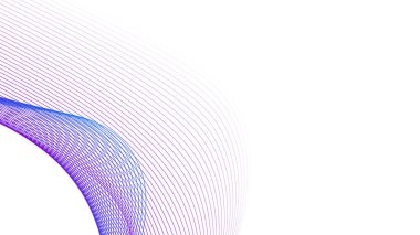 Arkaplan veya sunum için gradyan renk içeren mavi mor ve beyaz soyut çizgi arkaplanı