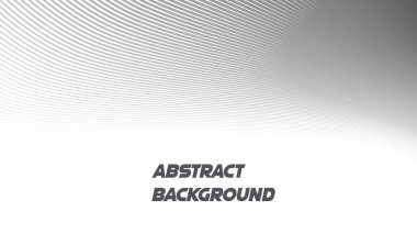 Beyaz arkaplan tasarımı duvar kağıdı üzerindeki soyut gri dalga çizgileri deseni