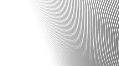 Beyaz arkaplan tasarımı duvar kağıdı üzerindeki soyut gri dalga çizgileri deseni