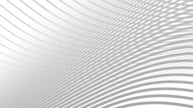 Beyaz arkaplan tasarımı duvar kağıdı üzerindeki soyut gri dalga çizgileri deseni