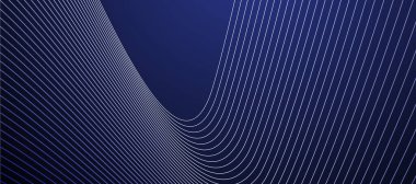 Mavi soyut çizgi arkaplan sancak vektör resim tasarımı