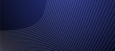 Mavi soyut çizgi arkaplan sancak vektör resim tasarımı