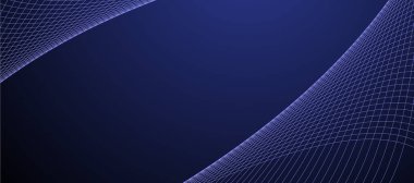 Mavi soyut çizgi arkaplan sancak vektör resim tasarımı