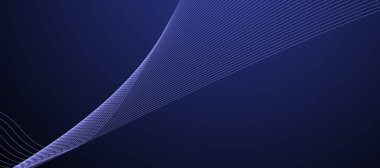 Mavi soyut çizgi arkaplan sancak vektör resim tasarımı