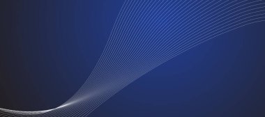Mavi soyut çizgi arkaplan sancak vektör resim tasarımı