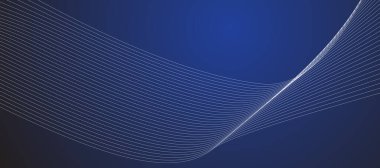 Mavi soyut çizgi arkaplan sancak vektör resim tasarımı