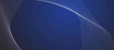 Mavi soyut çizgi arkaplan sancak vektör resim tasarımı