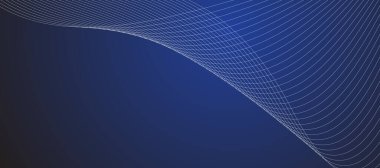 Mavi soyut çizgi arkaplan sancak vektör resim tasarımı