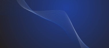 Mavi soyut çizgi arkaplan sancak vektör resim tasarımı