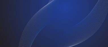 Mavi soyut çizgi arkaplan sancak vektör resim tasarımı