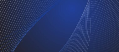 Mavi soyut çizgi arkaplan sancak vektör resim tasarımı