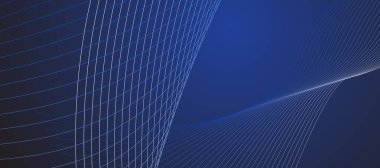 Mavi soyut çizgi arkaplan sancak vektör resim tasarımı