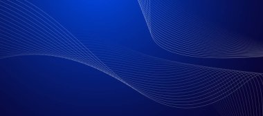 Mavi soyut çizgi arkaplan sancak vektör resim tasarımı