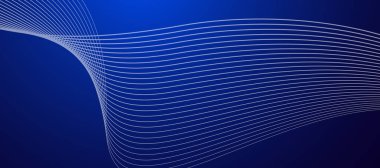 Mavi soyut çizgi arkaplan sancak vektör resim tasarımı