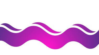 Arkaplan veya sunum için mor dalga element vektör resmi