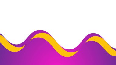 Arkaplan veya sunum için mor dalga element vektör resmi