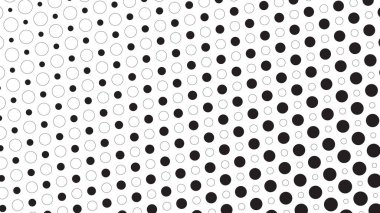 Arkaplan veya moda tarzı için yarı ton desenli arka plan siyah-beyaz vektör resmi