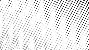 Arkaplan veya moda tarzı için yarı ton desenli arka plan siyah-beyaz vektör resmi