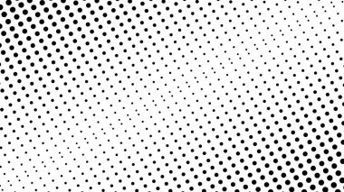 Arkaplan veya moda tarzı için yarı ton desenli arka plan siyah-beyaz vektör resmi