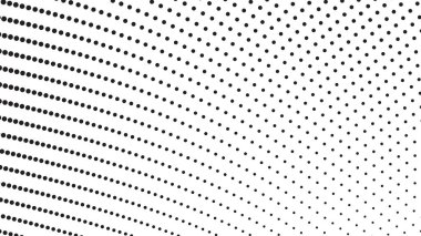 Arkaplan veya moda tarzı için yarı ton desenli arka plan siyah-beyaz vektör resmi