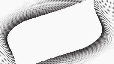 Arkaplan veya moda tarzı için yarı ton desenli arka plan siyah-beyaz vektör resmi