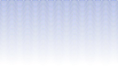 Mavi dalga çizgileri soyut arkaplan vektör çizgisi