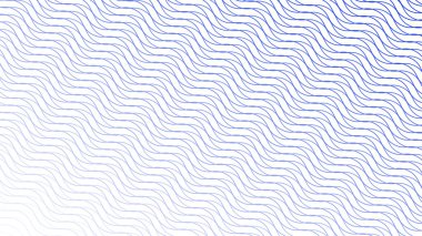 Mavi dalga çizgileri soyut arkaplan vektör çizgisi