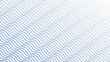 Mavi dalga çizgileri soyut arkaplan vektör çizgisi