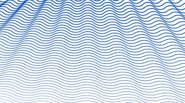 Mavi dalga çizgileri soyut arkaplan vektör çizgisi