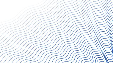 Mavi dalga çizgileri soyut arkaplan vektör çizgisi