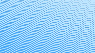 Mavi dalga çizgileri soyut arkaplan vektör çizgisi
